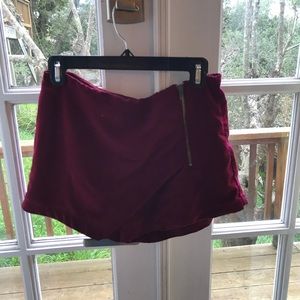 EUC Burgundy Skort
